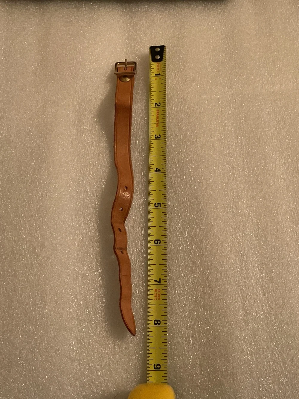 Louis Vuitton Vintage Small Vachetta Leather Luggage Tag w/ Strap Made in France